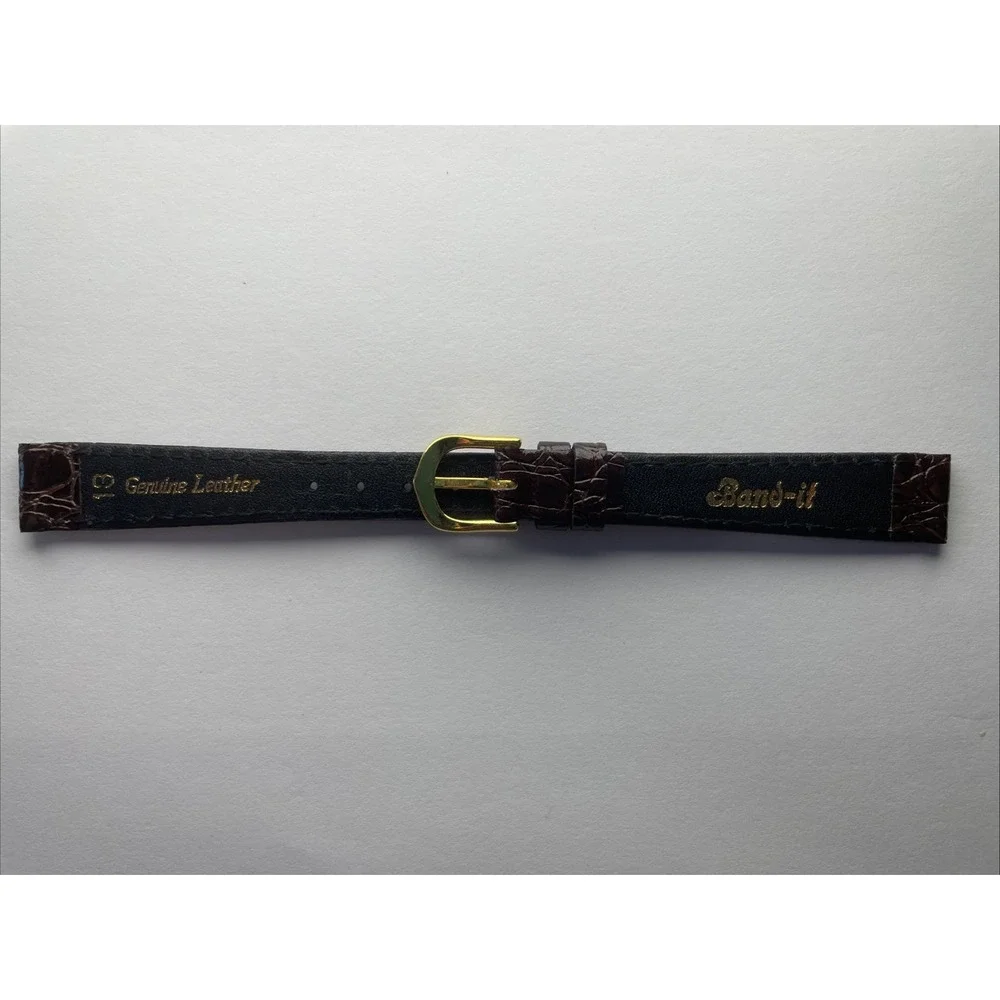 Band-it 13mm Brown Crocodile Grain Watch‎ Band